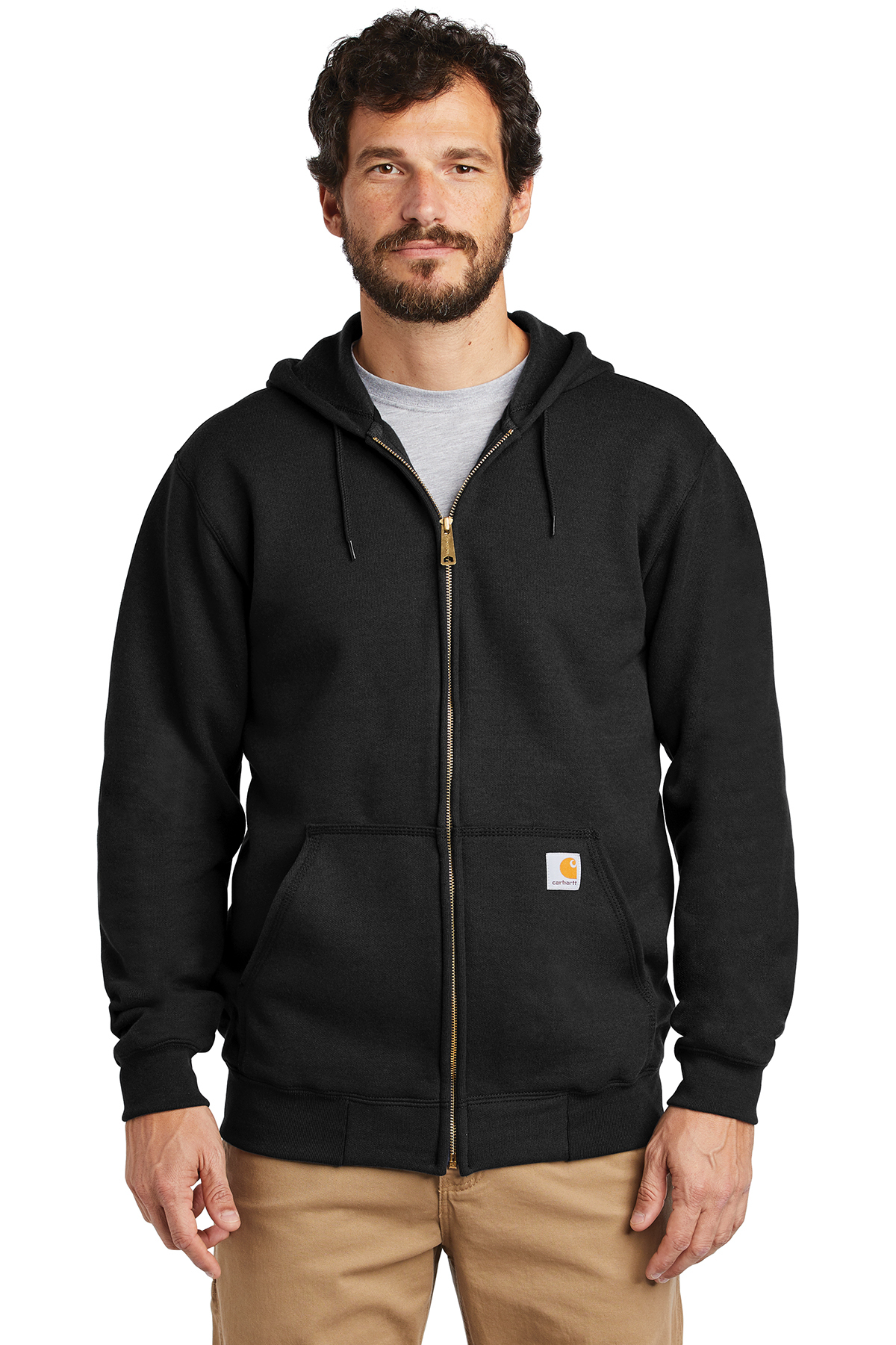 Carhartt Midweight Hooded Zip-Front Sweatshirt | Product | SanMar