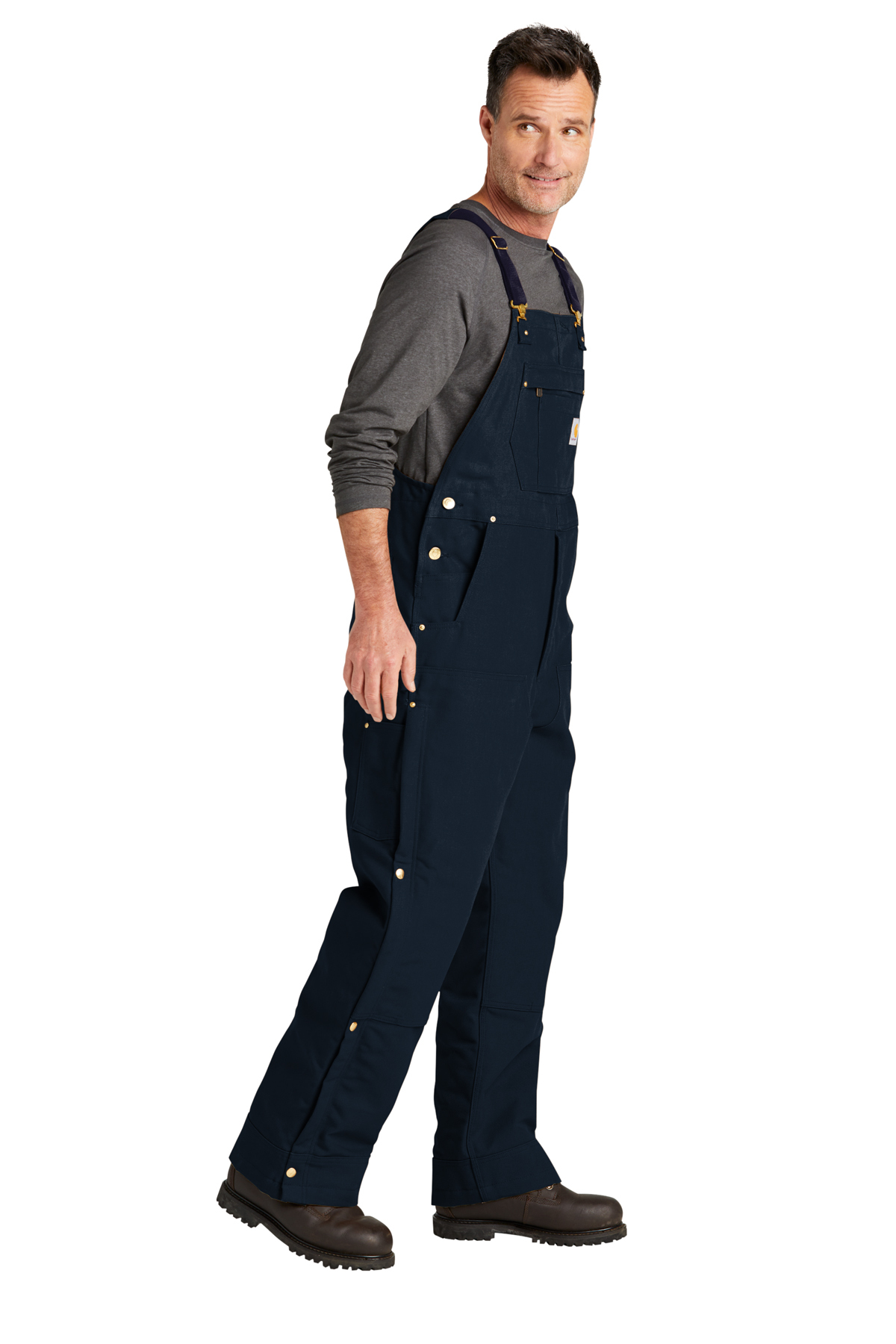 Carhartt Firm Duck Insulated Bib Overalls | Product | SanMar