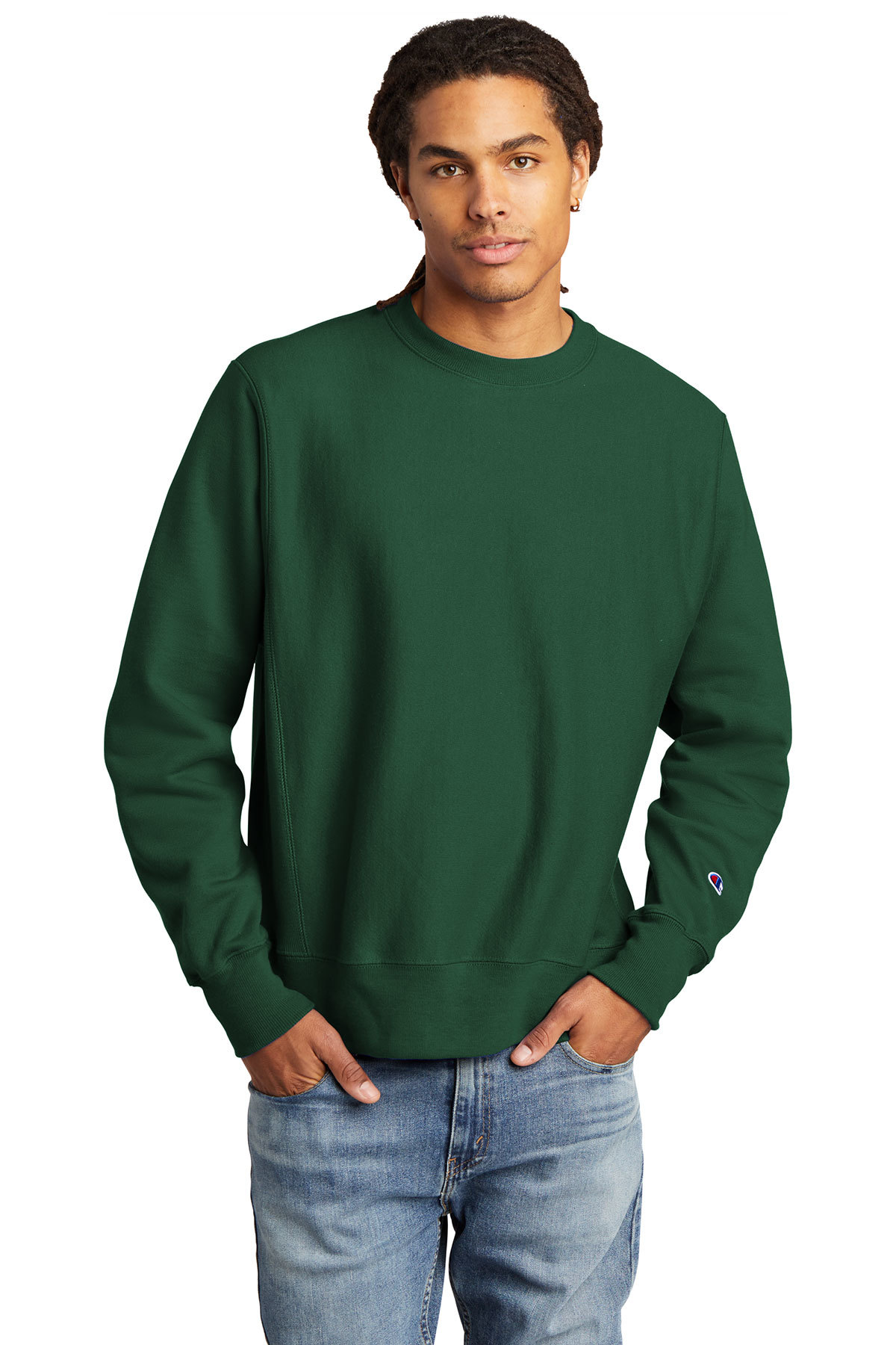 Green champion crewneck online